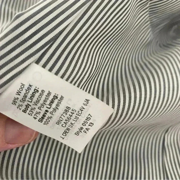 J. Crew Wool Schoolboy Blazer Black Size 2 - Picture 4 of 7